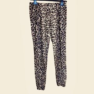 Always Women’s Brown and Black Animal Print Leggings OS